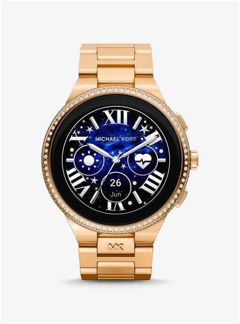 smartwatch gold michael kors|gold tone smartwatch.